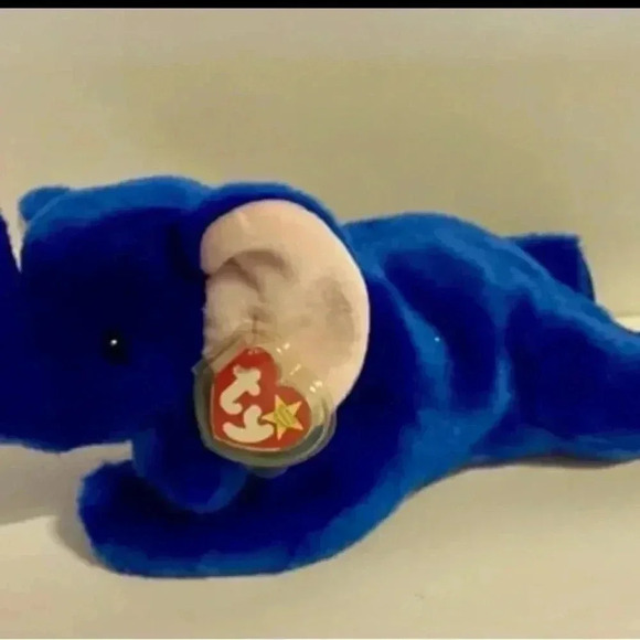 RARE Peanut The Elephant Beanie Baby - Picture 1 of 5
